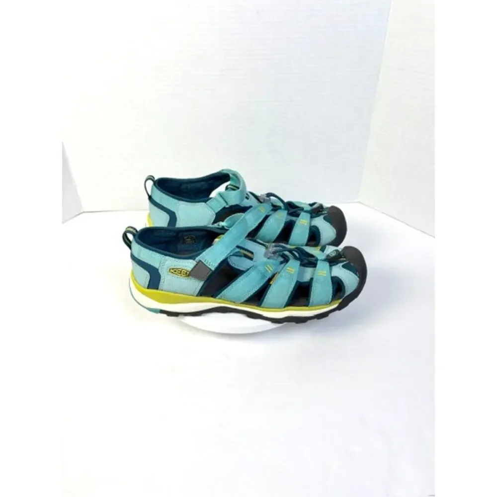 KEEN Newport H2 Sandals Women's Sz 6 Aqua Blue Waterproof‎ Bungee Outdoor Hiking